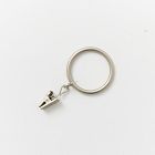 Round Metal Curtain Rings (Set Of 7) - Brushed Nickel