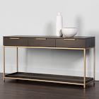 Slim Leg 3-Drawer Console