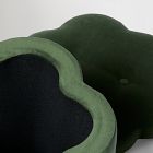 Upholstered Flower Storage Ottoman