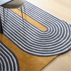 Swoosh Tufted Wool Rug