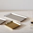 Foundations Polished Nickel Metal Trays