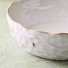 St. Jude Holiday Skiers Stoneware Serve Bowl