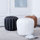 Moroccan Denim Pouf - Medium