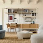 Pierce Wall Desk w/ Wide Shelf Unit (110&quot;)