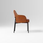 Jack Leather Metal Dining Arm Chair