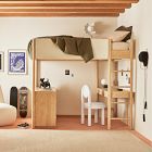 Statement Knob Loft Bed w/ Desk &amp; Dresser