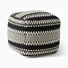 Variegated Stripe Pouf