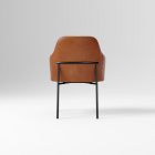 Jack Leather Metal Dining Arm Chair