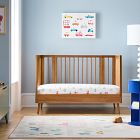 Mid-Century 5-in-1 Convertible Mini Crib