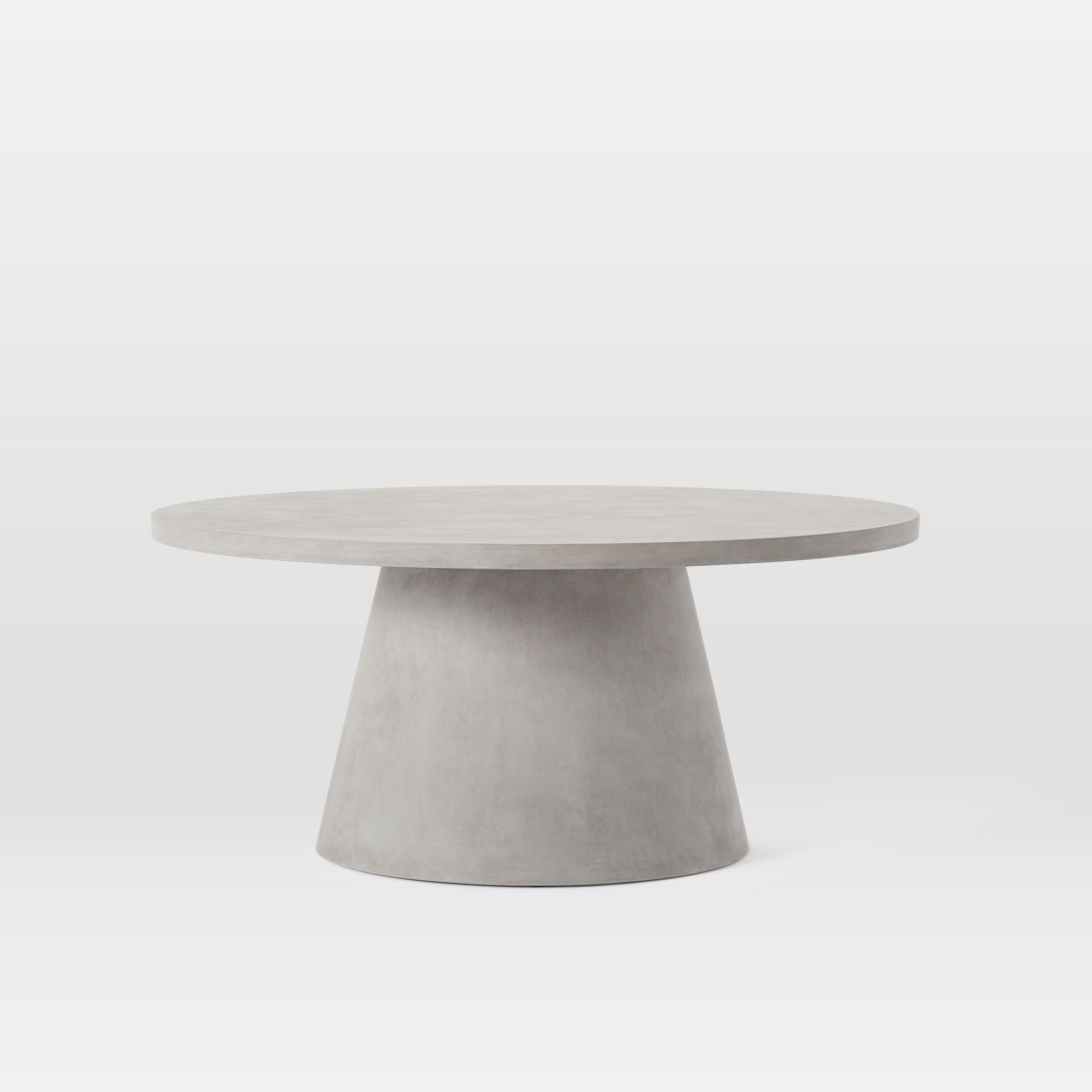 Concrete Pedestal Indoor/Outdoor Round Coffee Table