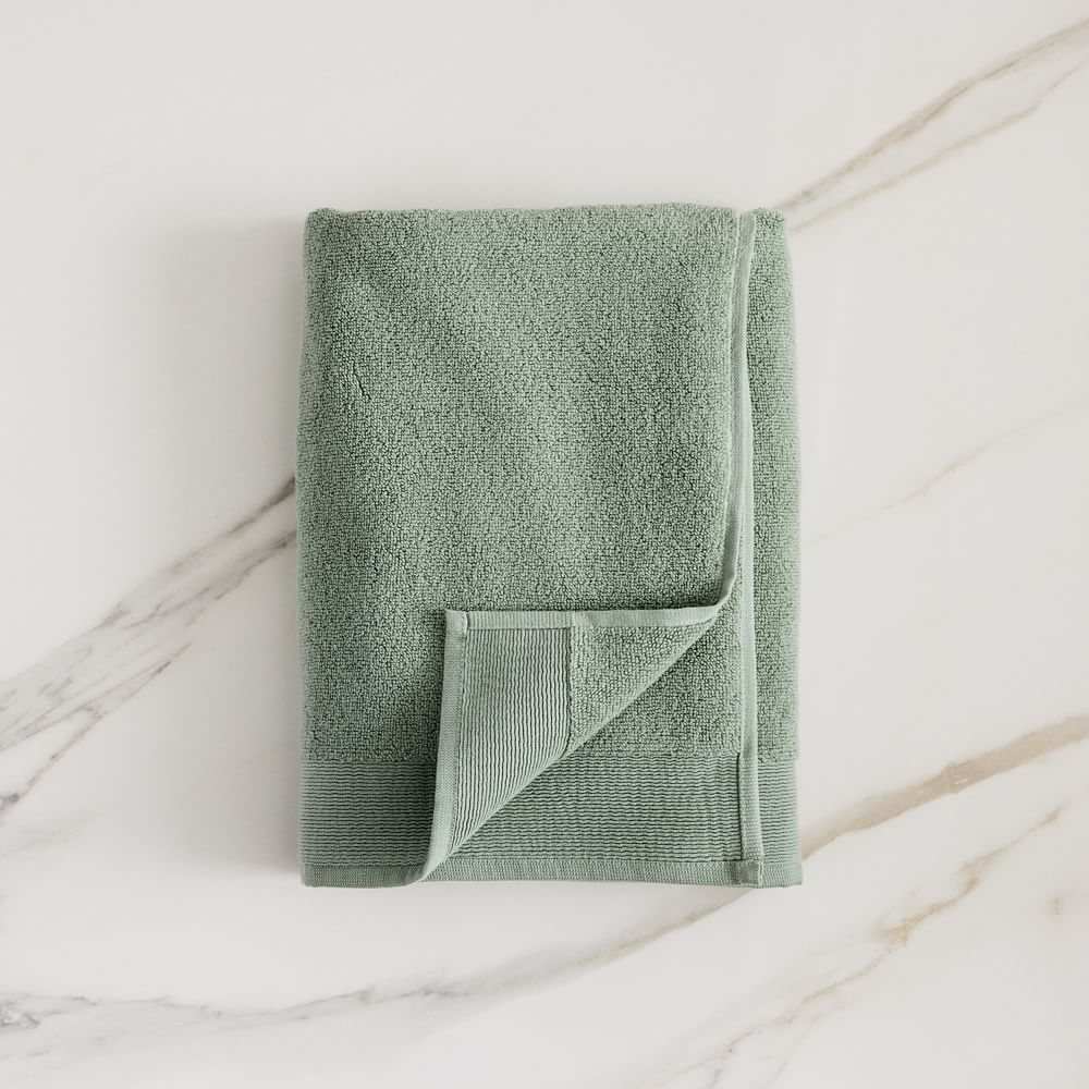 West Elm Plush Fibrosoft™ Towel Sets - Eucalyptus, Set of 4 Bath Towels