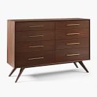 CHIP & DENT: Wright (60") 8-Drawer Dresser, Dark Walnut