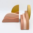 Maple Shade Desert Sunrise Landscape Bookends