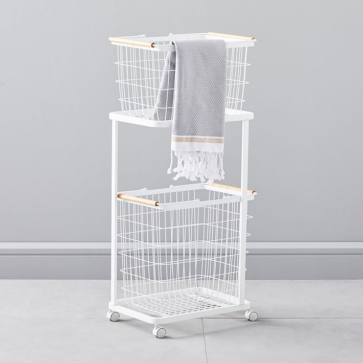 【送料無料】Laundry Basket Wagon 3rack/3color 712wLKTIO1L._UF350,350_QL80_.jpg