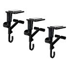 Mantel Garland &amp; Christmas Stocking Holder (Set of 3) - Black