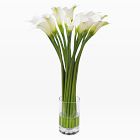 Faux Calla Lilly Bouquet w/ Vase