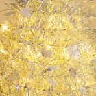 Pre-Lit Faux Pop-Up Silver Christmas Tree