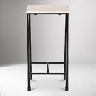 Leilani Botticino Marble Side Table (12.5")
