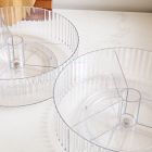 mDesign Clear Plastic Spinners (Set of 2)