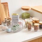 mDesign Clear Plastic Spinners (Set of 2)