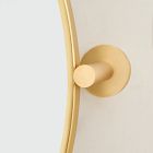 Metal Frame Pivot Round Wall Mirror - 24"