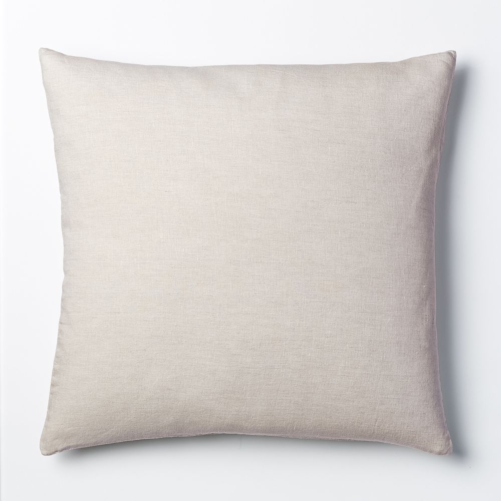 European Flax Linen Euro Shams - natural flax