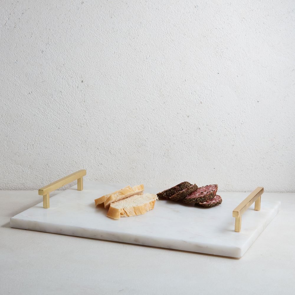 Marble & Brass Charcuterie Board - Gold