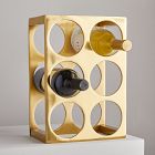 Open Box: Square Brass Wine Rack