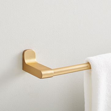 Mid-Century Contour Bathroom Hardware Towel Bar (18")
