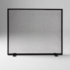 Open Box: Thin Metal Fireplace Screen, Medium (38"W x 32"H) - Black