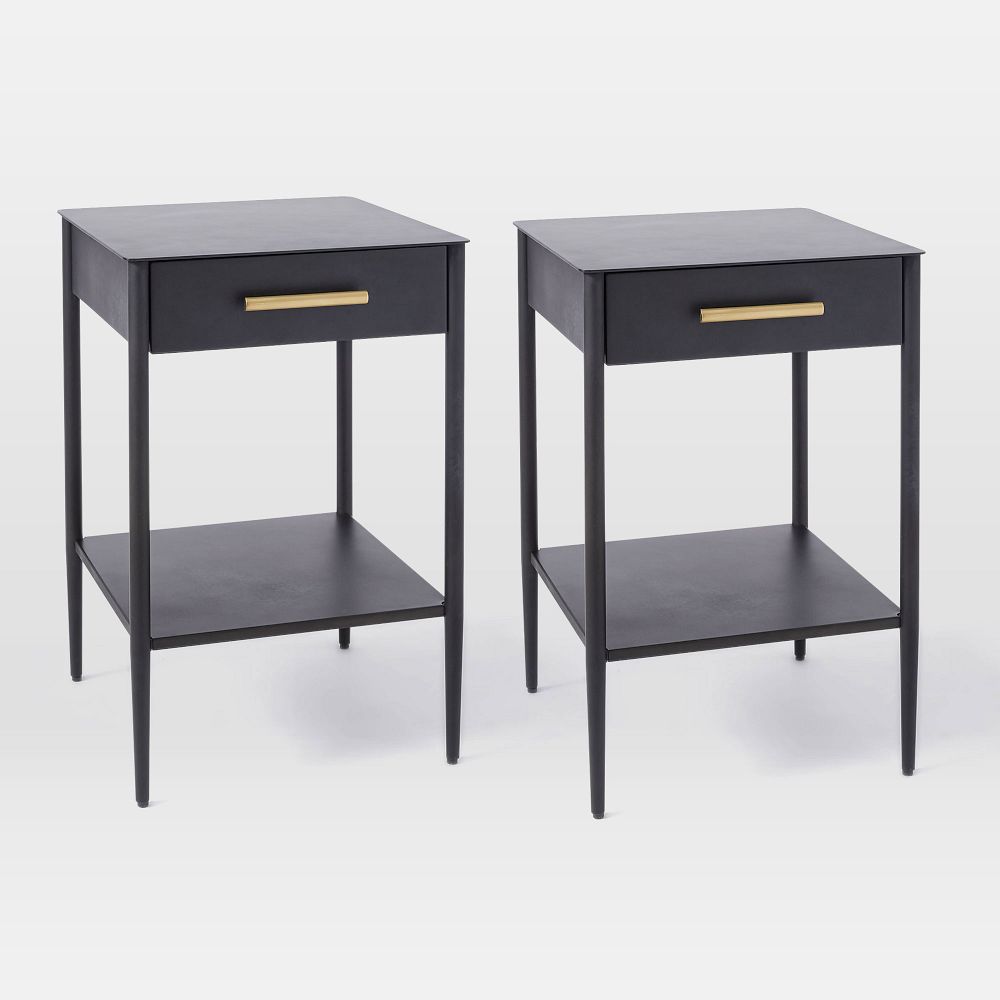 Metalwork Mini Nightstand (16")