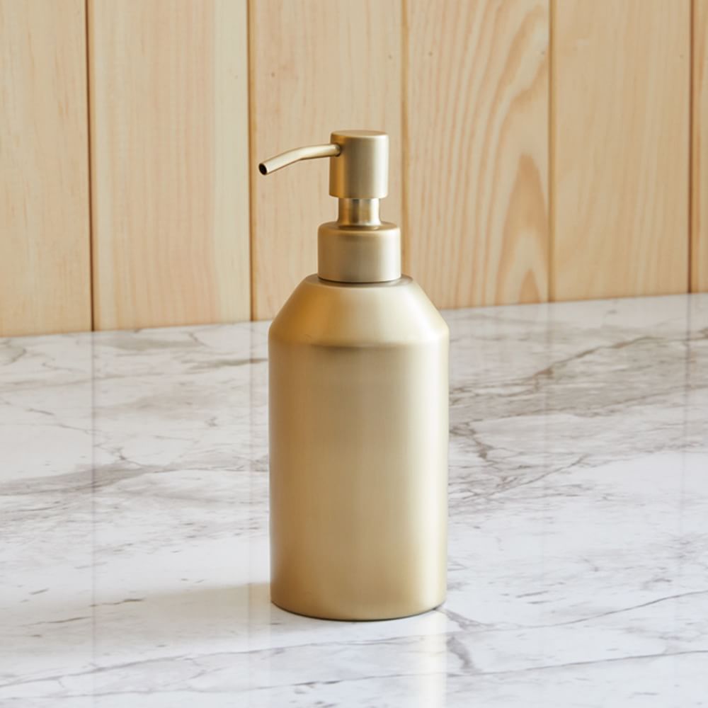 Caspian Metal Bath Accessories - Antique Brass
