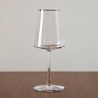 Horizon Lead-Free Crystal Silver-Rimmed Glassware Sets