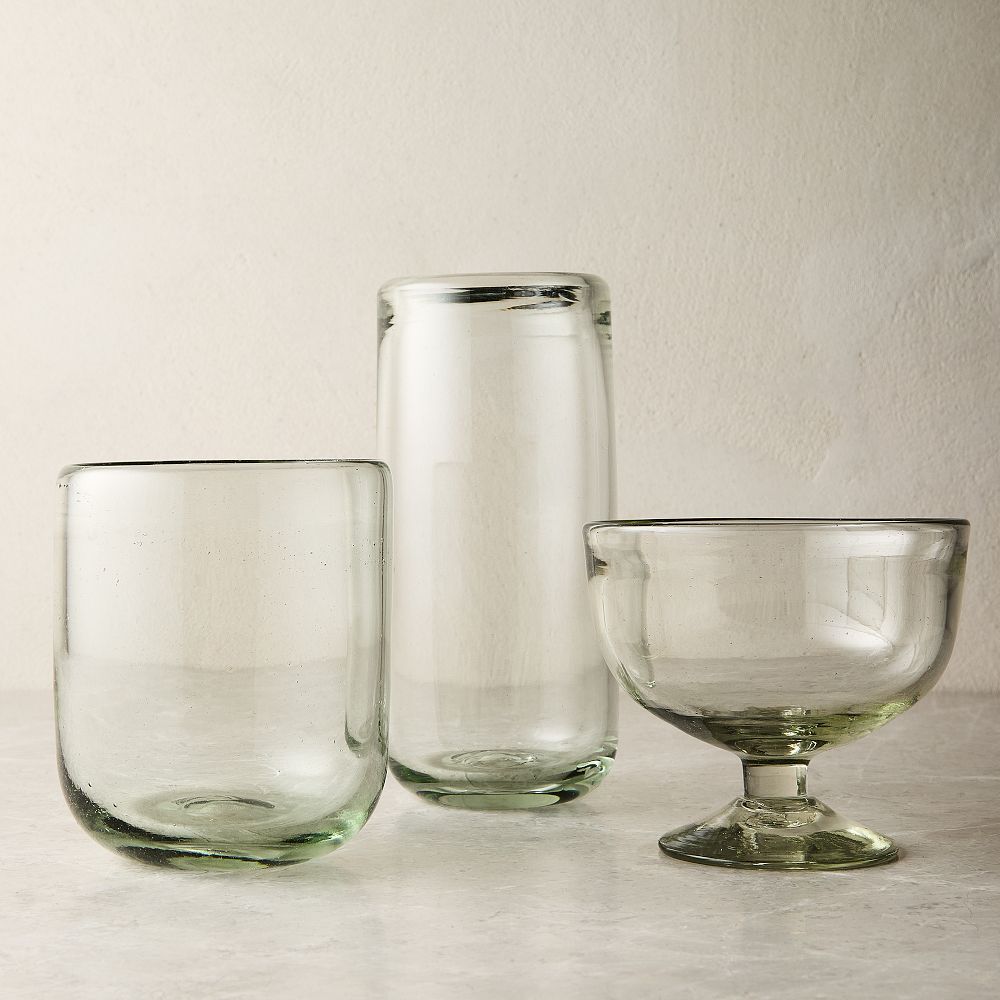 Recycled Mexican Short Glassware Sets - Non Luster Set of 4