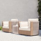 Porto Outdoor Swivel Chairs &amp; Side Table Set