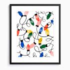 Holiday Lights Framed Wall Art by Ampersand Design Studio