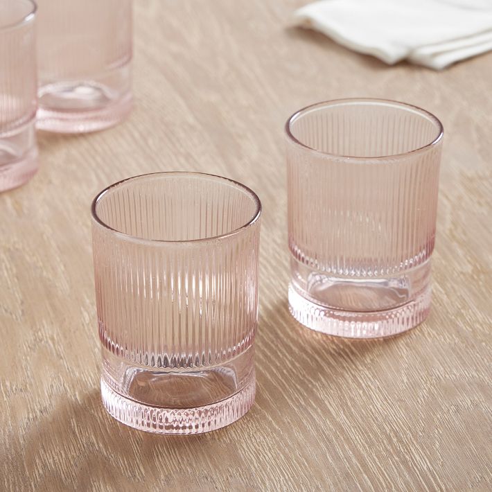 NoHo Tall Drinking Glasses [Pink, Tall, Set of 4]