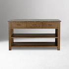 Rhosyn Marble Kitchen Island (65&quot;&ndash;117&quot;)