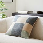 Tonal Silk Patchwork Pillow Cover