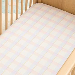 SheetWorld Fitted Crib & Toddler Sheet - Brown Gingham Check, 28" X 52", 100% Cotton, Made In USA - View #12