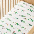 Christmas Dino Crib Fitted Sheet