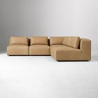 Quinten Leather 5-Piece Armless L-Shaped Sectional (112")