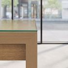 Marlon Glass Communal Table Top