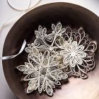 Large Paper Quilling Snowflake Ornaments (Set of 9)