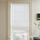 Open Box: Linen Cordless Roman Shade, 32"W x 64"L - White