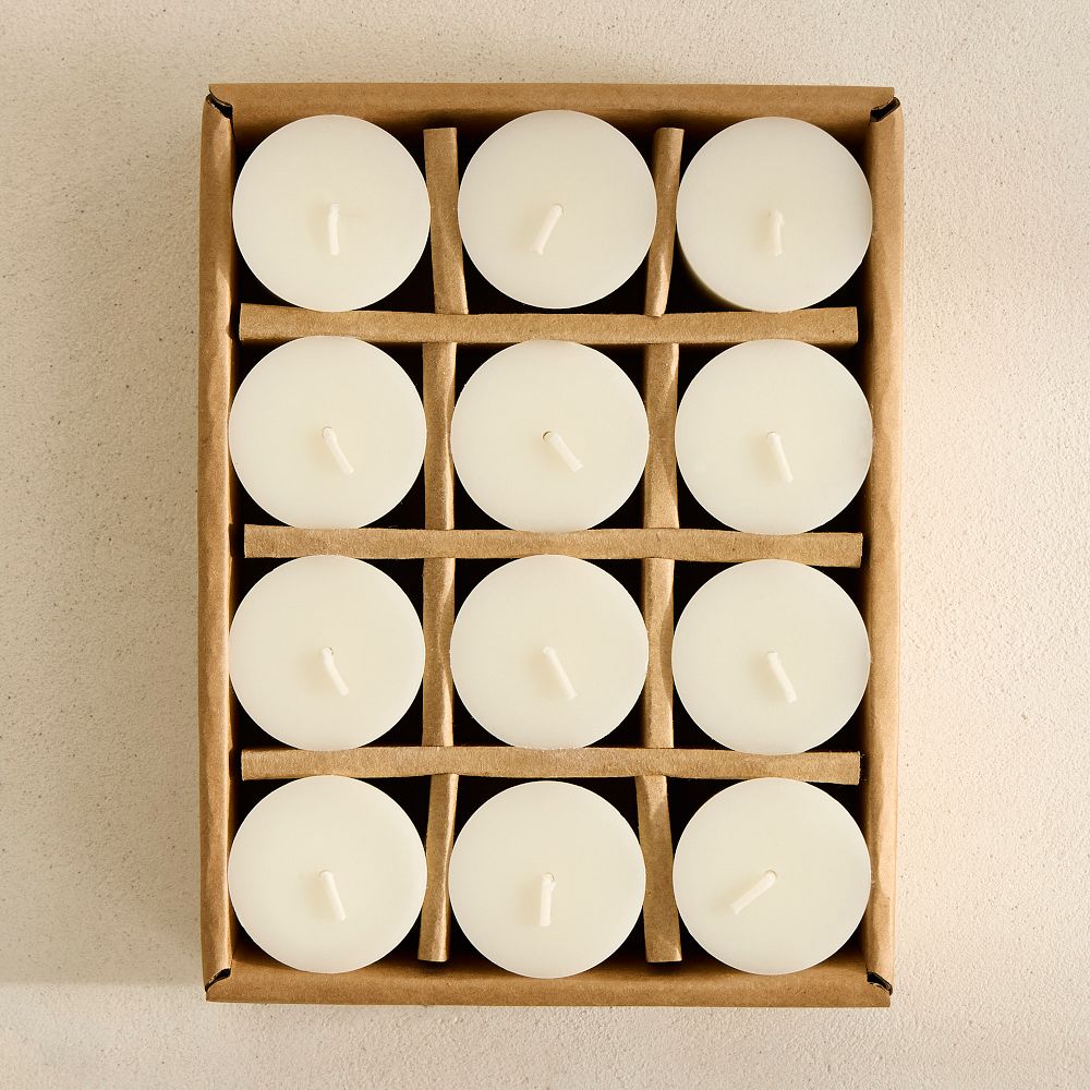 Signature Wax Votive Candles (Set of 12) IVORY