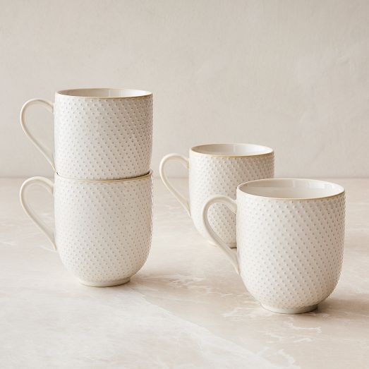 Textured Stoneware Mug Sets