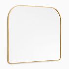 Open Box: Streamline Metal Wide Arch Mantel Mirror - Antique Brass