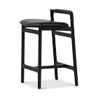 Open Box: Caton Leather Counter Stool - Sonoma Black Leather