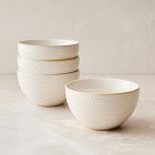 Textured Stoneware Cereal Bowl Sets